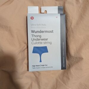 Lululemon Wunder Under Thong Underwear - Blue